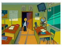 Магнитно-маркерный ситуационный плакат "Классная комната" с набором магнитных карточек + методические рекомендации (иностранный язык) - fgospostavki.ru - Челябинск