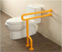 Поручень для унитаза с боковой опорой "Антибак" 700 х 600 х 120 миллиметров - fgospostavki.ru - Челябинск