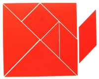 Магнитная головоломка "Танграм" (красный) - fgospostavki.ru - Челябинск