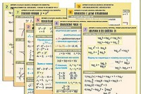 Комплект таблиц по всему курсу "Алгебра и начала анализа" (50 таблиц, А1, полноцветные, ламинированные) - fgospostavki.ru - Челябинск