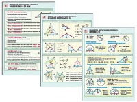 Комплект таблиц по геометрии "Планиметрия. Многоугольники. Окружность" раздаточные (цветные, ламинированные, А4, 8 штук) - fgospostavki.ru - Челябинск