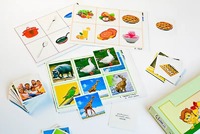 Лото "Иностранный язык" (3 игры, 6 планшетов, 36 карточек, цветные, ламинированные) - fgospostavki.ru - Челябинск