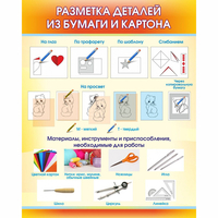 Стенд "Разметка деталей из бумаги и картона" - fgospostavki.ru - Челябинск