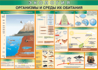 Таблица "Организмы и среды их обитания" (100х140 сантиметров, винил) - fgospostavki.ru - Челябинск