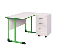 Стол учителя с тумбой с антивандальной кромкой - fgospostavki.ru - Челябинск