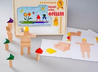 Игровой набор Фребеля "Конструктор деревянный без соединений-3" (Серия "Эксперимент") - fgospostavki.ru - Челябинск