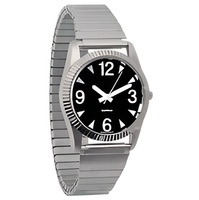 Часы мужские с черным циферблатом на растягивающемся ремешке - fgospostavki.ru - Челябинск