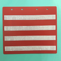 Красный лист-вкладыш в папку ПЕКС БОЛЬШАЯ  для карточек 4*4 см - fgospostavki.ru - Челябинск