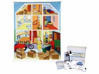 Магнитно-маркерный ситуационный плакат "Квартира" с набором магнитных карточек + методические рекомендации (иностранный язык) - fgospostavki.ru - Челябинск