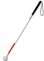 Трость телескопическая композитная с вращающимся шарообразным наконечником короткая на крючке - fgospostavki.ru - Челябинск