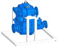 Учебное оборудование «Раздаточная коробка с коробкой отбора мощности в разрезе грузового автомобиля КамАЗ» - fgospostavki.ru - Челябинск