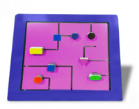 Тактильно-развивающая панель с геометрическими фигурами - fgospostavki.ru - Челябинск