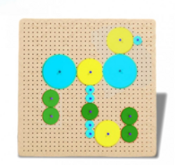 Тактильно-развивающая панель с разноцветными шестеренками - fgospostavki.ru - Челябинск