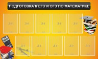 Стенд "Подготовка к ЕГЭ и ОГЭ по математике (10 карманов)" - fgospostavki.ru - Челябинск