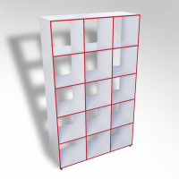 Шкаф открытый многосекционный ТР15 ЛДСП  - fgospostavki.ru - Челябинск