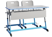 Парта NOMAD V двухместная регулируемая по высоте с антивандальной кромкой - fgospostavki.ru - Челябинск