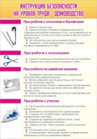 Стенд "Инструкция безопасности на уроках труда №1" - fgospostavki.ru - Челябинск