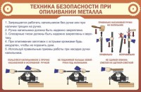 Стенд "Техника безопасности при опиливании металла" - fgospostavki.ru - Челябинск