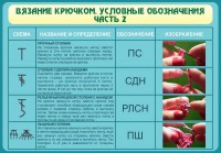Стенд "Вязание крючком. Условные обозначения. Часть 2" - fgospostavki.ru - Челябинск