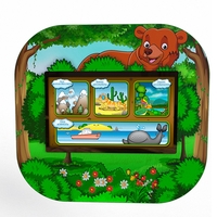 Профессиональный сенсорный настенный логопедический комплекс "Мишка" Logo 2 - fgospostavki.ru - Челябинск