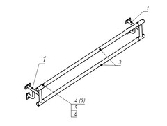 Станок хореографический пристенный (1,5 метра, двухрядный) - fgospostavki.ru - Челябинск