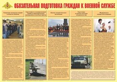 Плакат "Обязательная подготовка граждан к военной службе" - fgospostavki.ru - Челябинск