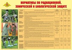 Плакат "Нормативы по радиационной, химической и биологической защите" - fgospostavki.ru - Челябинск