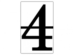 Набор магнитных карточек "Произвольный размер "4" (6 штук) - fgospostavki.ru - Челябинск