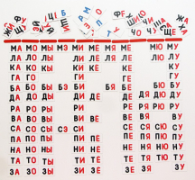Набор магнитных карточек "Слоговый домик" - fgospostavki.ru - Челябинск