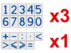 Комплект магнитов (демонстрационных) для школьной доски "Цифры и знаки" - fgospostavki.ru - Челябинск