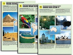 Комплект таблиц по географии "Уникальные объекты южных материков" раздаточные (цветные, ламинированные, А4, 12 штук) - fgospostavki.ru - Челябинск