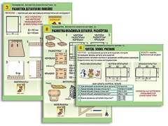Комплект таблиц "Технология. Обработка бумаги и картона-1" (8 таблиц, А1, ламинированные, с раздаточным материалом) - fgospostavki.ru - Челябинск