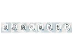 Стенд-лента "Выдающиеся ученые-биологи" - fgospostavki.ru - Челябинск