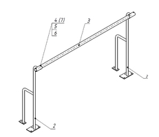 Станок хореографический напольный (1,5 метра, однорядный) - fgospostavki.ru - Челябинск