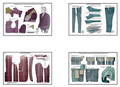 Плакаты ПРОФТЕХ "Изготовление мужских костюмов" (25 пл, винил, 70х100) - fgospostavki.ru - Челябинск