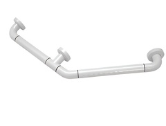 Поручень угловой трехопорный с антибактериальным покрытием (белая) - fgospostavki.ru - Челябинск