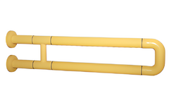 Поручень неоткидной двухопорный с антибактериальным покрытием (желтый) - fgospostavki.ru - Челябинск