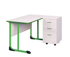 Стол учителя с тумбой с антивандальной кромкой - fgospostavki.ru - Челябинск