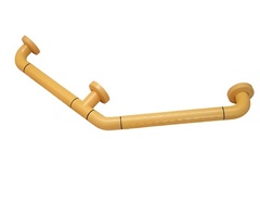 Поручень угловой трехопорный с антибактериальным покрытием (желтый) - fgospostavki.ru - Челябинск