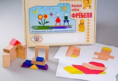 Игровой набор Фребеля "Конструктор деревянный без соединений-2" (Серия "Эксперимент") - fgospostavki.ru - Челябинск