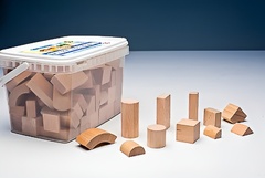 Игровой набор Фребеля "Конструктор" (111 элементов, бук, серия "Красота вокруг нас") - fgospostavki.ru - Челябинск