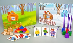 Игровой набор Фребеля "Заюшкина избушка" (серия "Сказочный мир". Выпуск 1) - fgospostavki.ru - Челябинск