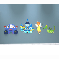 Комплект бизибордов «В сказочном королевстве» 4 в 1 - fgospostavki.ru - Челябинск