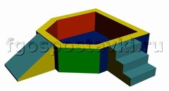 Сухой бассейн "Крепость" 1,5х1,2 метра - fgospostavki.ru - Челябинск