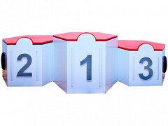 Электрифицированный интерактивный наградной пьедестал "Первый, второй, третий" - fgospostavki.ru - Челябинск