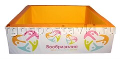 Сухой бассейн "Вообразилия" квадратный с шелкографией - fgospostavki.ru - Челябинск