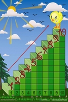 Интерактивная таблица на магнитах "Лесенка для счета" - fgospostavki.ru - Челябинск