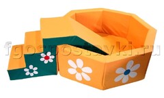 Бассейн "Ромашка" восьмигранный со ступенькой - fgospostavki.ru - Челябинск