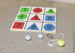 Мишень напольная цветная с цифрами - fgospostavki.ru - Челябинск