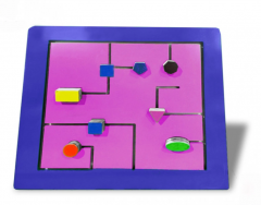 Тактильно-развивающая панель с геометрическими фигурами - fgospostavki.ru - Челябинск